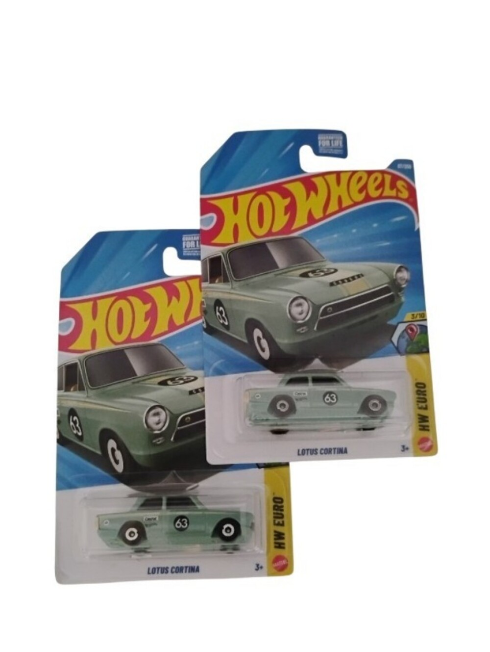 HW 2026 Lotus Cortina Green Dollar Tree Exclusive Twin Pack 2 Car Lot Brand New! - Picture 3 of 5